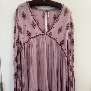 Free People Mauve Bohemian Tunic